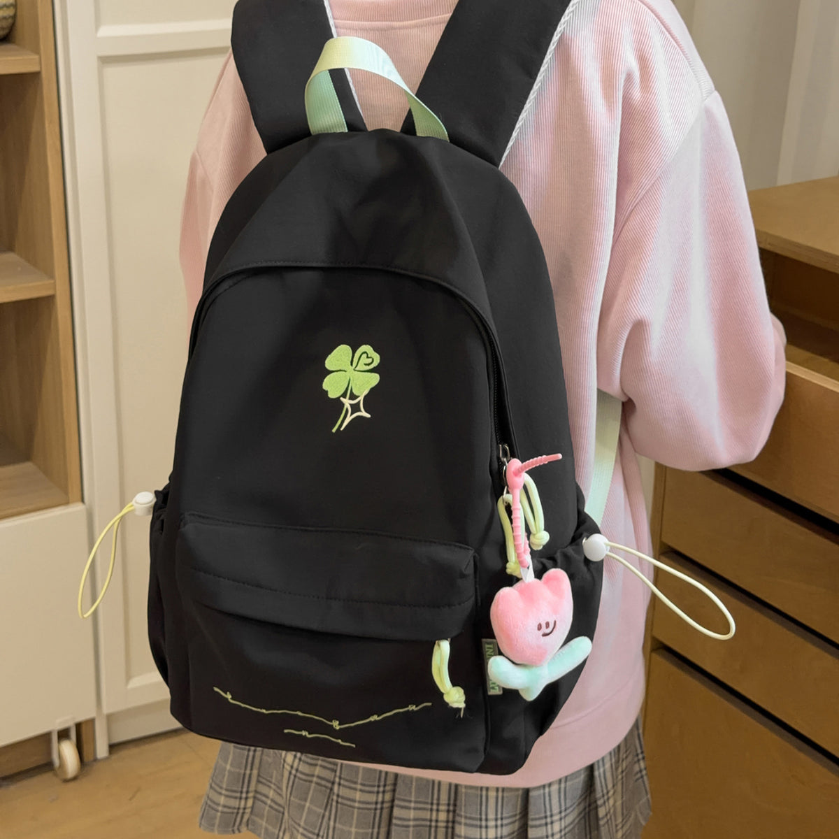 Bestickter Blumenmuster-Rucksack Brehn