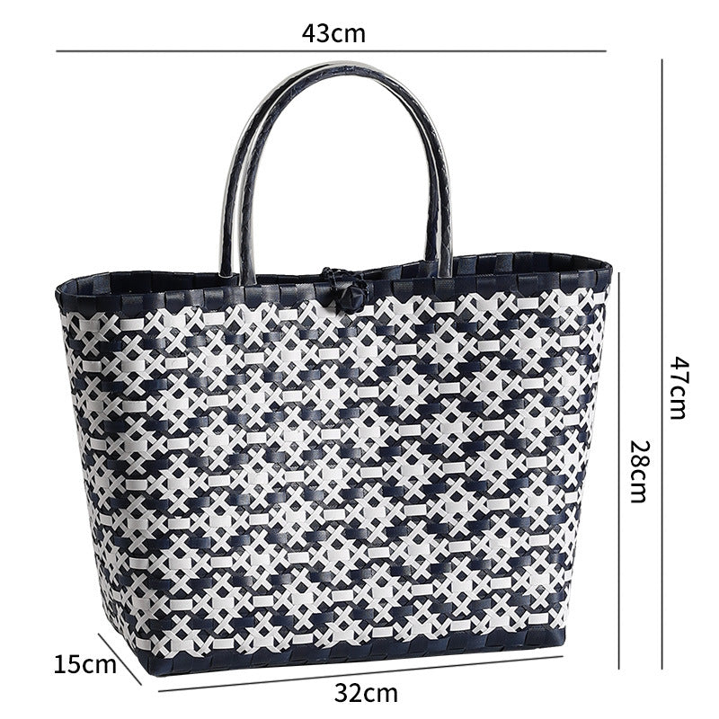 Stylische gewebte Strandtasche Brehn