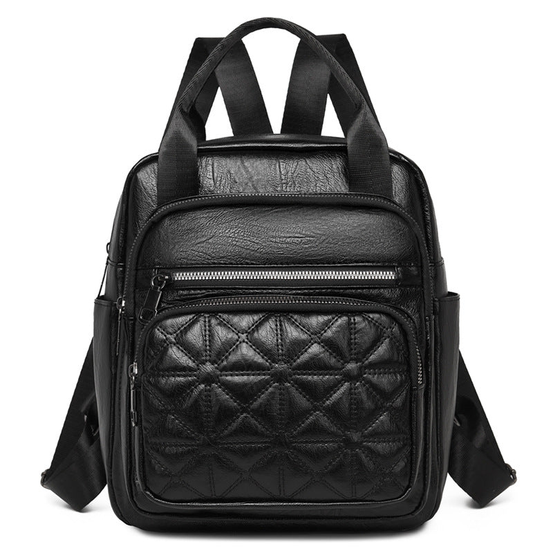 Gepolsterter Leder-Multi-Functional-Rucksack
