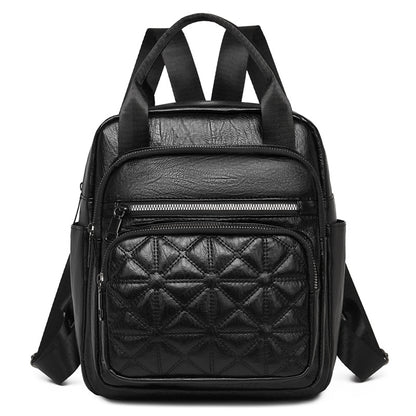 Gepolsterter Leder-Multi-Functional-Rucksack