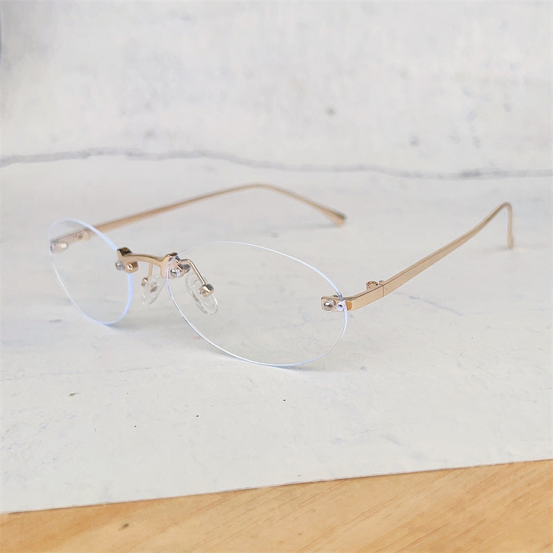 Minimalistische ovale Rahmenbrille Brehn