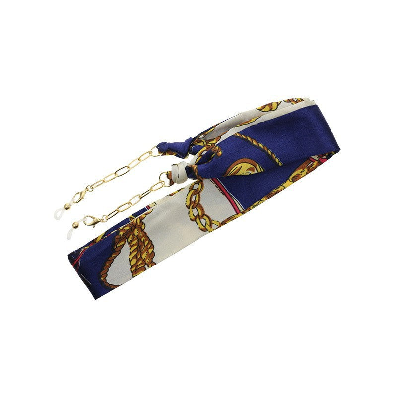 Florale Seidenbrille Kette Brehn
