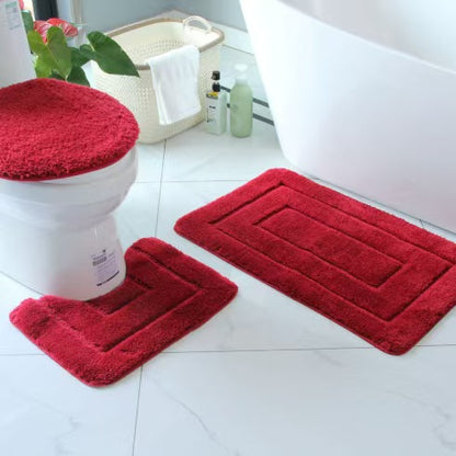 Plüsch-Badematten-Set Brehn