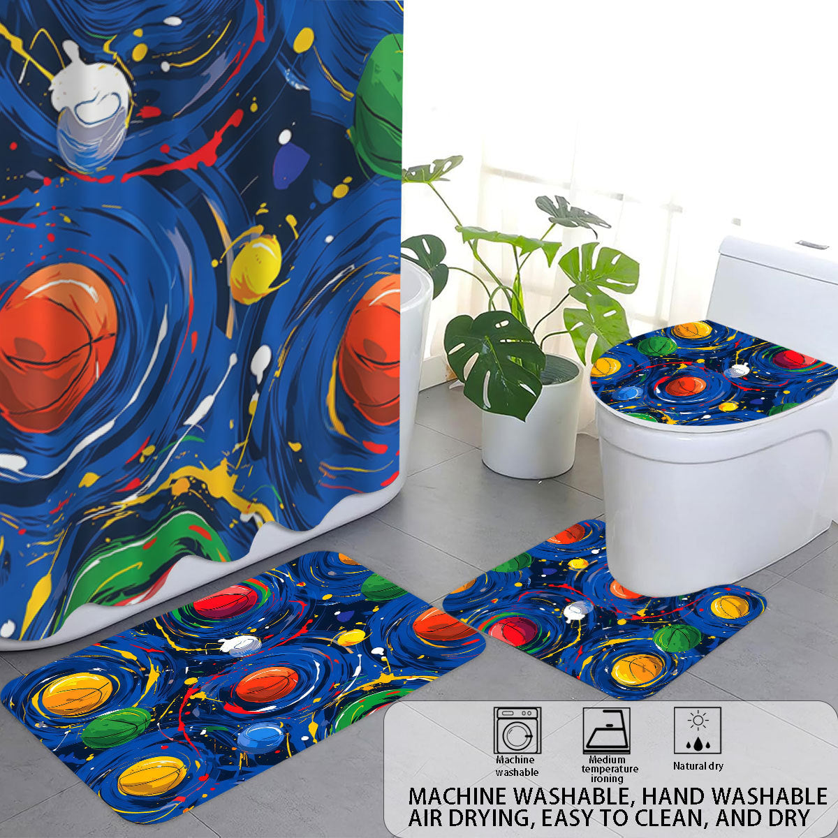 Kreatives Universum-Themen Badezimmer-Set Brehn