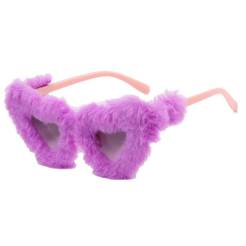 Damen Pfoten-Sonnenbrille mit luxuriösem Pelzbesatz Brehn