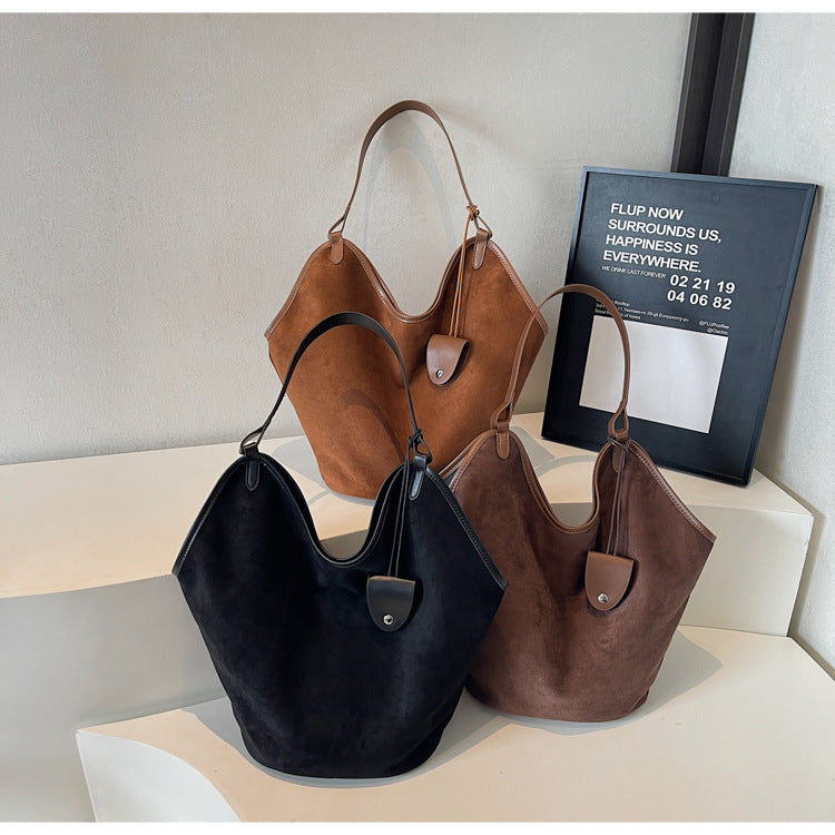 Suede Chic Schlaff Tote Bag Brehn