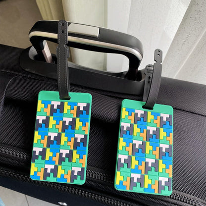 Vibrante Puzzle-Muster Gepäckanhänger Brehn