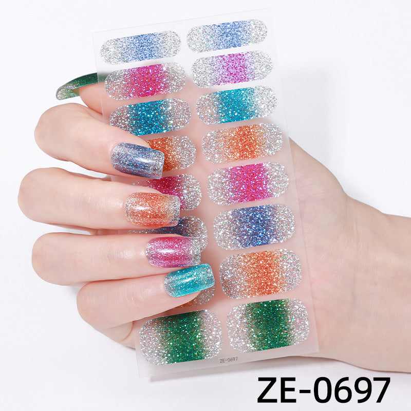Glitter Ombre Nagelwraps  1790954415