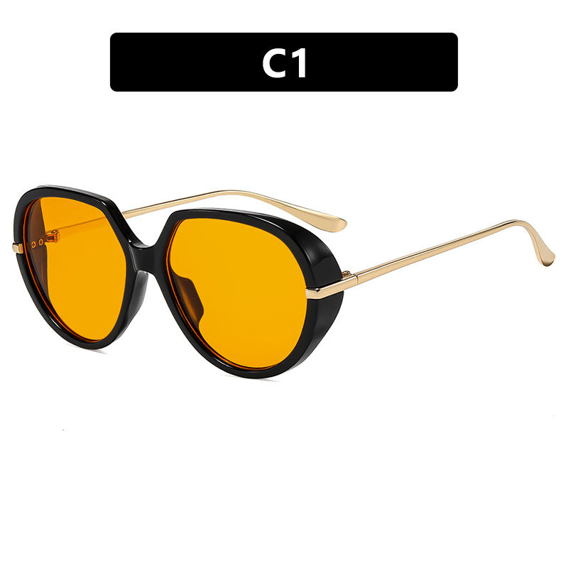 Damen Cat-Eye Sonnenbrille mit blendfreiem UV-Schutz und luxuriösem Metallrahmen Brehn