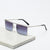 Damen modische Sonnenbrille mit filigranem, rechteckigem Rahmen Brehn