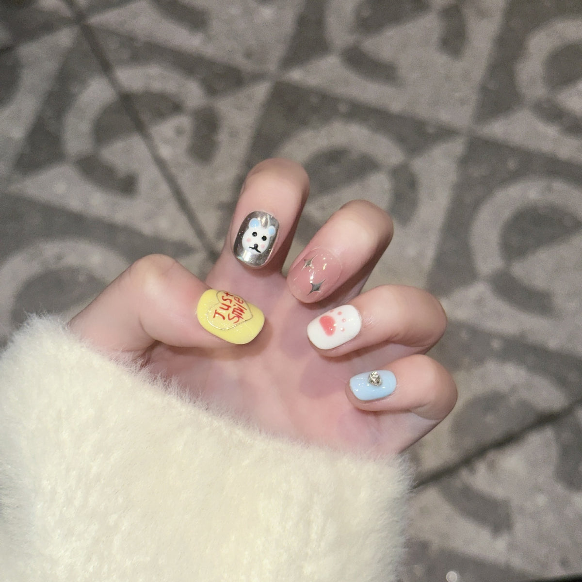 Niedliches Tierdesign Nagelkunst Set Brehn