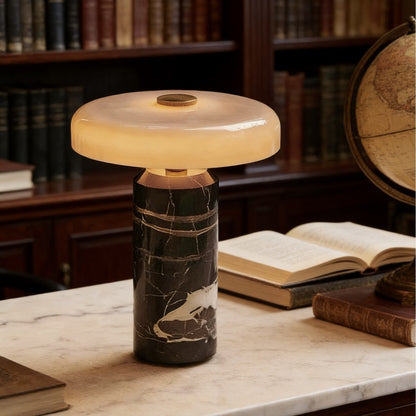 Moderne Marmorbasis Tischlampe