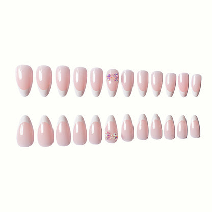 Elegantes französisches Tipp-Acryl-Nagelkunst-Set