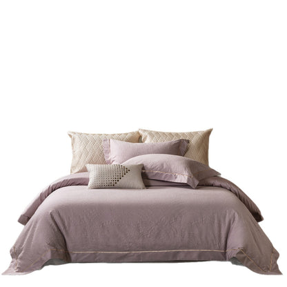 Luxuriöses gestepptes Paisley Jacquard Bettbezug Set