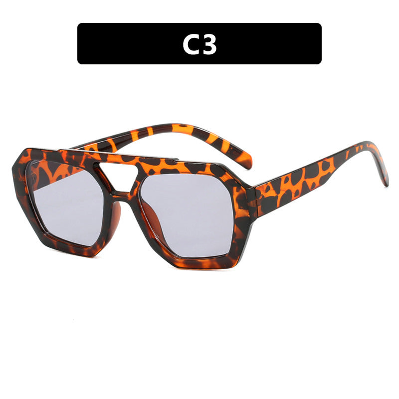 Damen geometrische Sonnenbrille aus robustem Kunststoff mit polarisierten Gläsern Brehn
