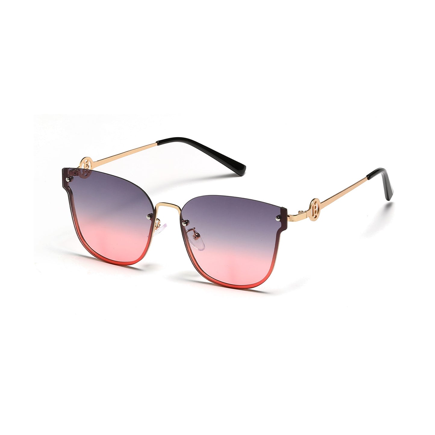Damen modische oversized Sonnenbrille mit einzigartigem Verlauf Brehn
