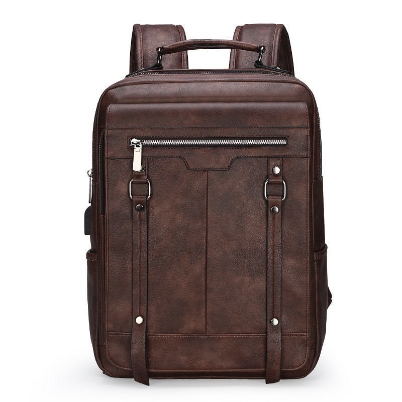 Premium Vintage Leder Rucksack Brehn