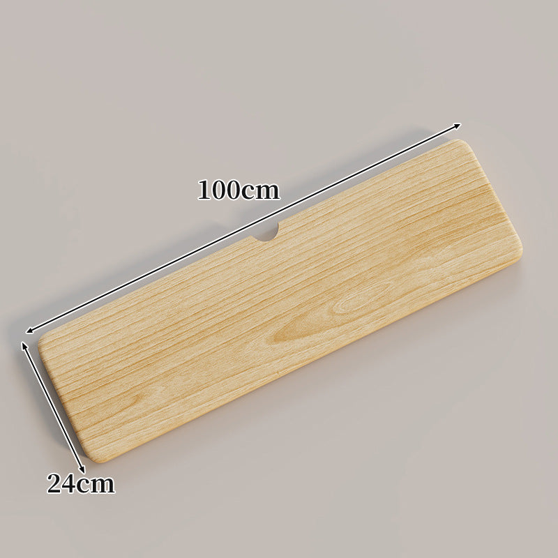 Ergonomische Massivholz-Tastatur-Handballenablage mit Kabelschlitz