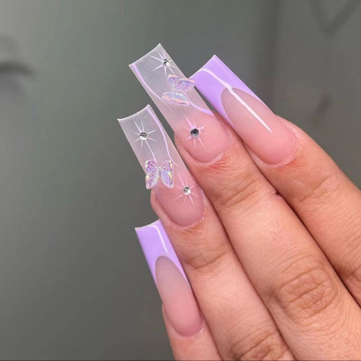 Langanhaltende dekorative Acryl-Nagelverzierung Brehn