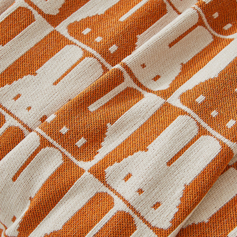 Gemütliche Kaninchenmuster Sofa-Wurfdecke