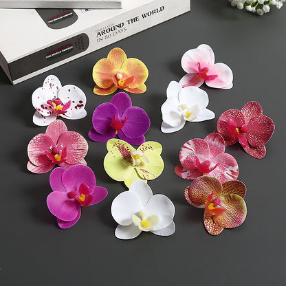 Künstliche Orchideenblütenakzente für die Wohnkultur