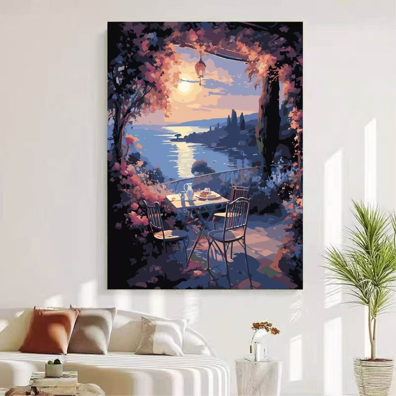 Scenic von Natur inspirierte Leinwandkunst Brehn