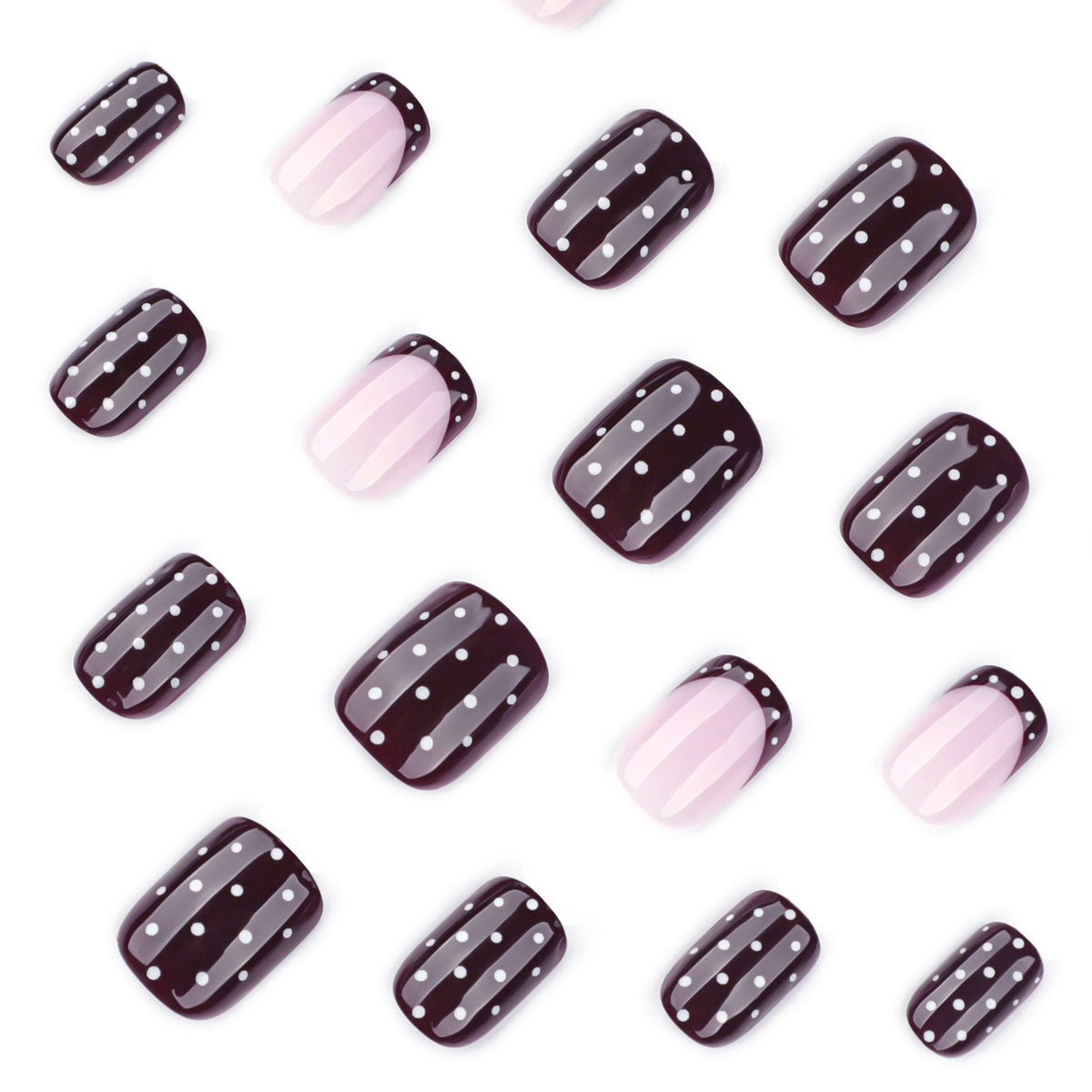 Kunstvolle Nagelkunst mit elegantem Polka-Dot Design Brehn