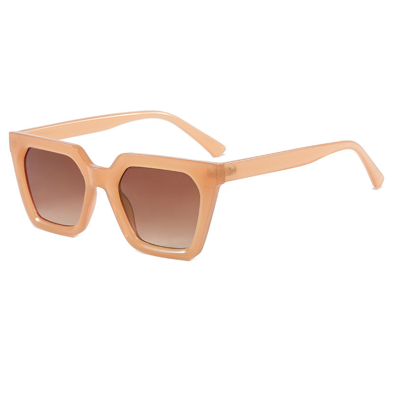 Damen moderne Designer-Sonnenbrille mit transparentem Rahmen Brehn