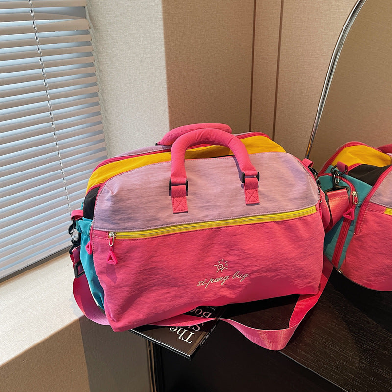 Vielseitige Farbblock Duffle Bag