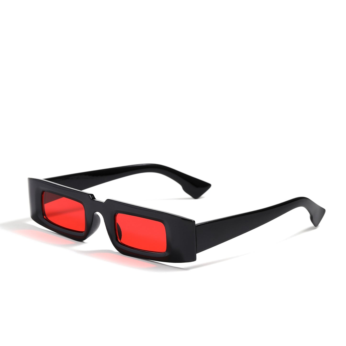 Damen modische geometrische Sonnenbrille mit transparentem Rahmen und polarisierenden Gläsern Brehn