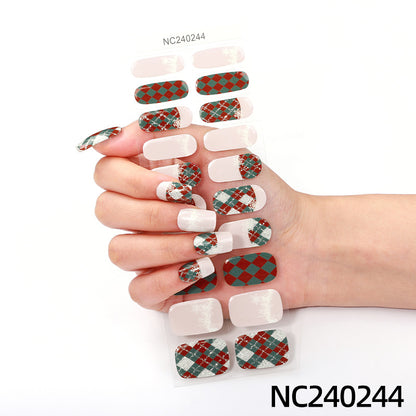 Elegante Blumenmuster Nagelwraps