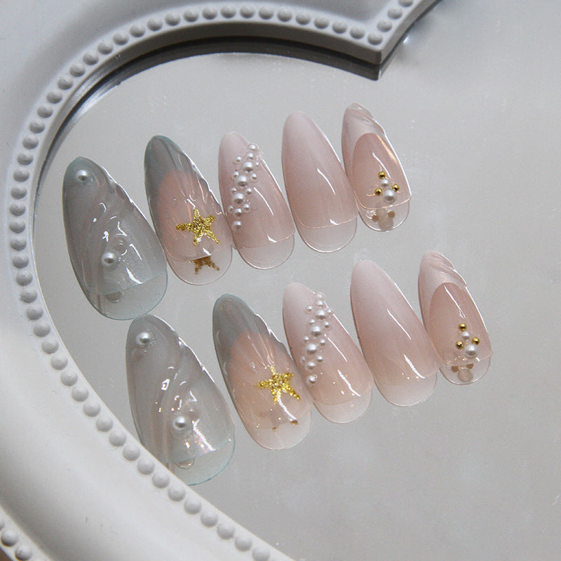 Künstlerische Gel Press-On Nagelspitzen Brehn