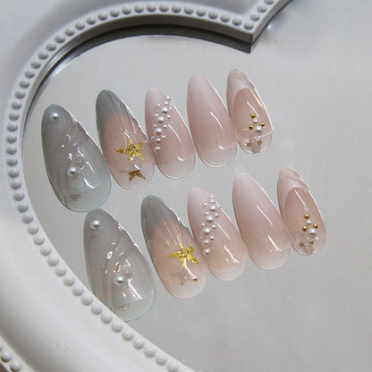 Künstlerische Gel Press-On Nagelspitzen Brehn