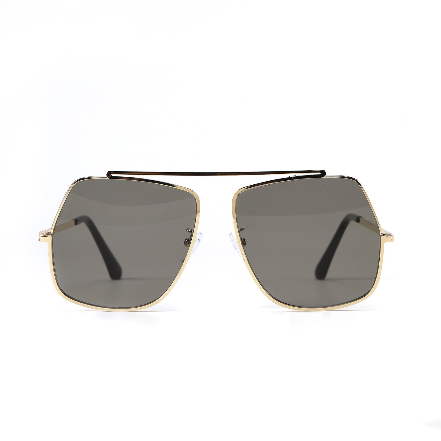 Damen polygonale Sonnenbrille mit elegantem, hochmodernem Rahmen Brehn
