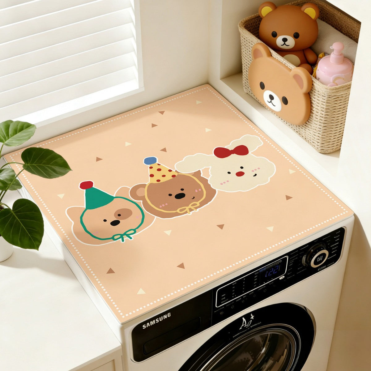 Cartoon Cat-Themen Wasch-Tischdecke
