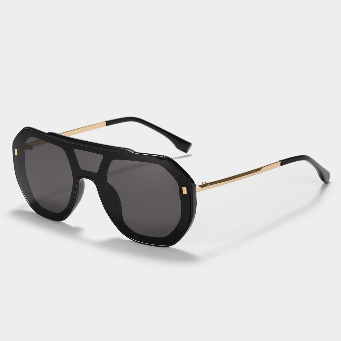 Damen oversized geometrische Sonnenbrille mit elegantem Rahmen Brehn