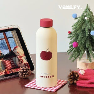 Damen Isolierflasche mit verspieltem Hunde-Motiv Brehn