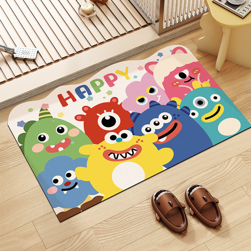 Verspielt Cartoon Blob Badevorleger