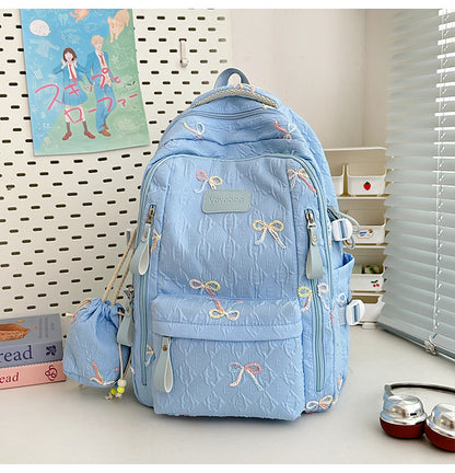 Stylischer gesteppter Rucksack mit mehreren Taschen
