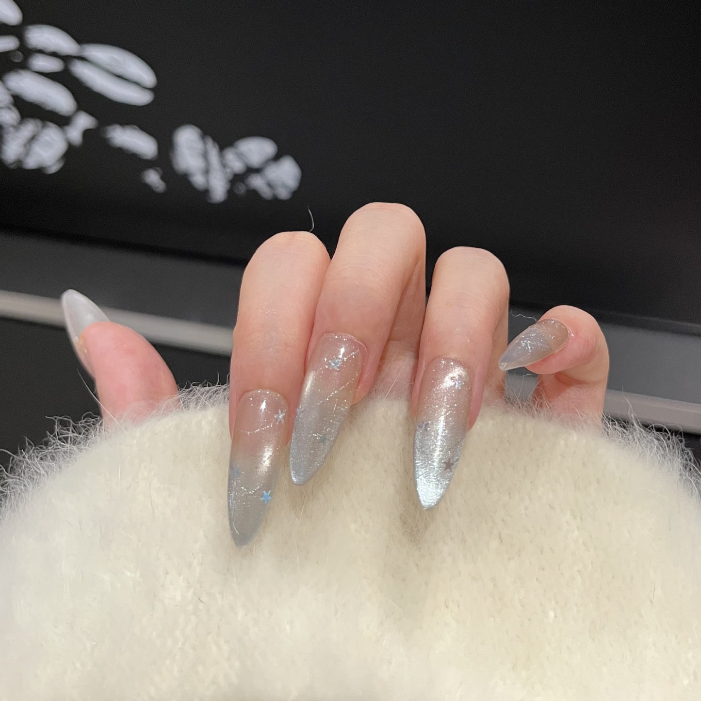 Cosmic Star-Accent Press-On Nail Set Brehn