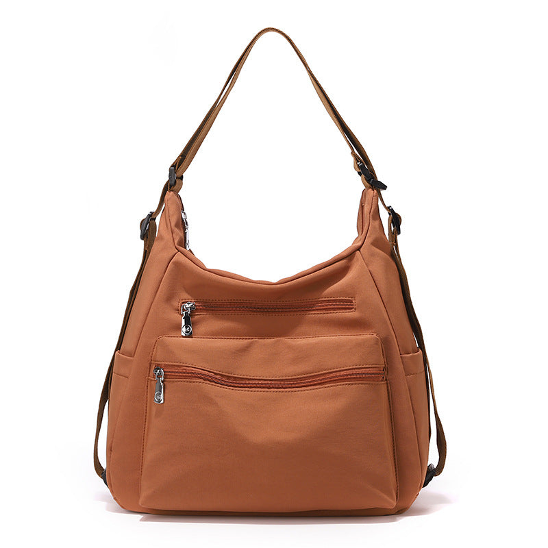 Multi-Reißverschluss Freizeit Schultertasche Brehn