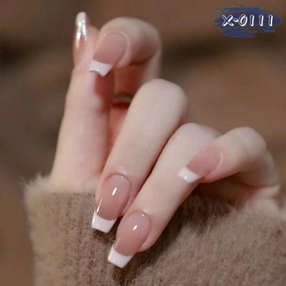 Elegantes Gel Französisch Tipp Nagelkunst Set