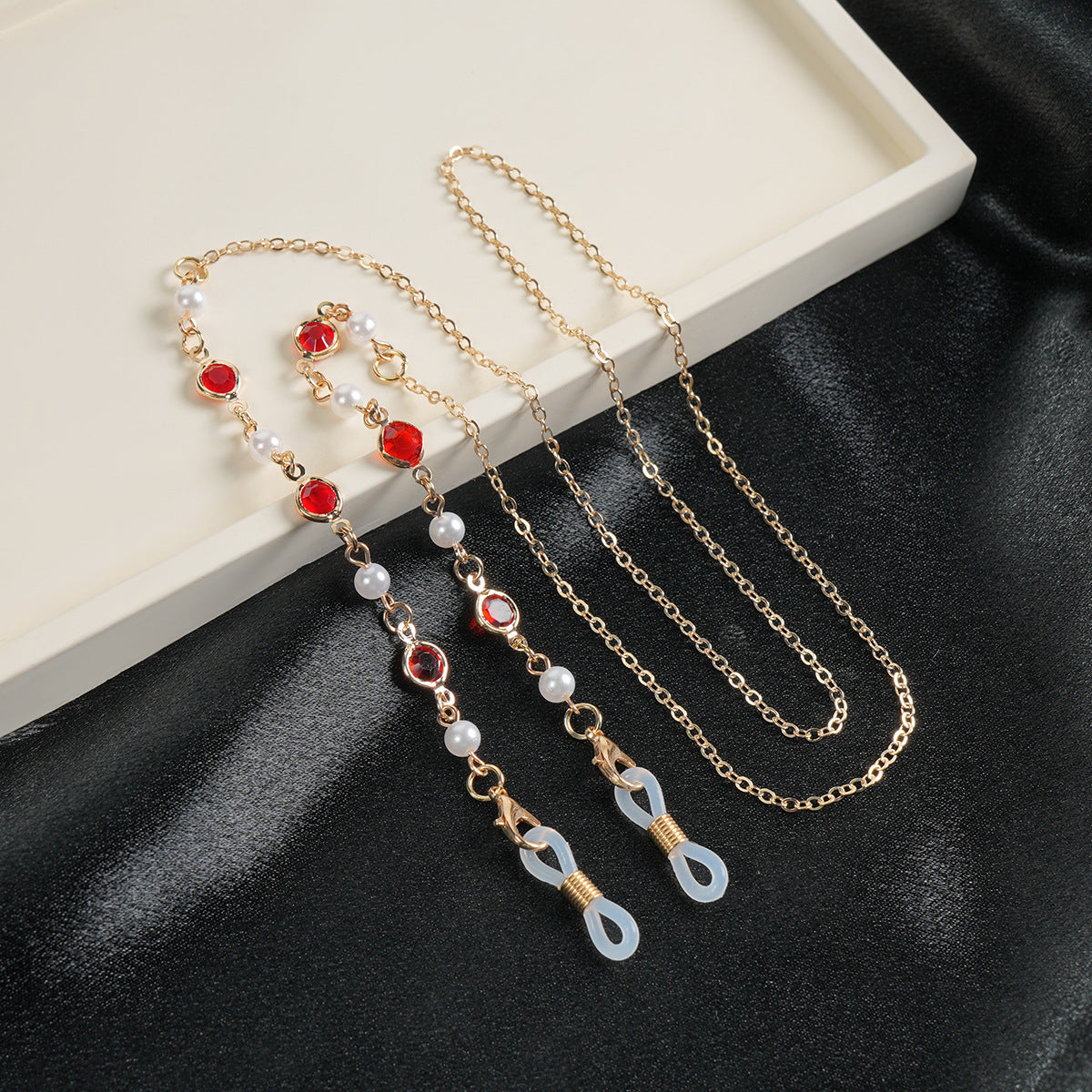 Elegante Edelstein Sonnenbrillen Kette Brehn