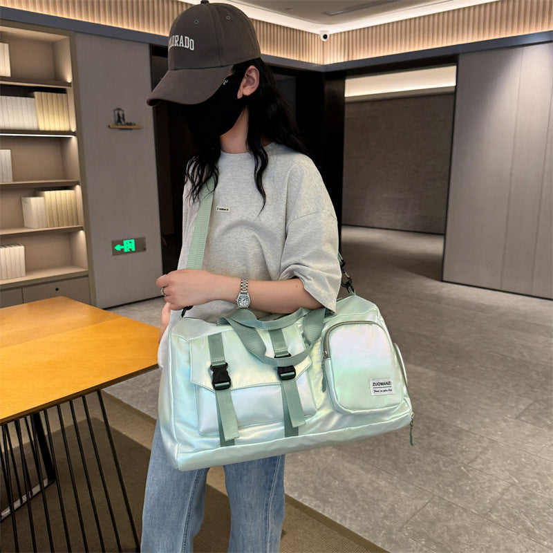 Iridescent Multi-Pocket Reis Duffel Tasche Brehn