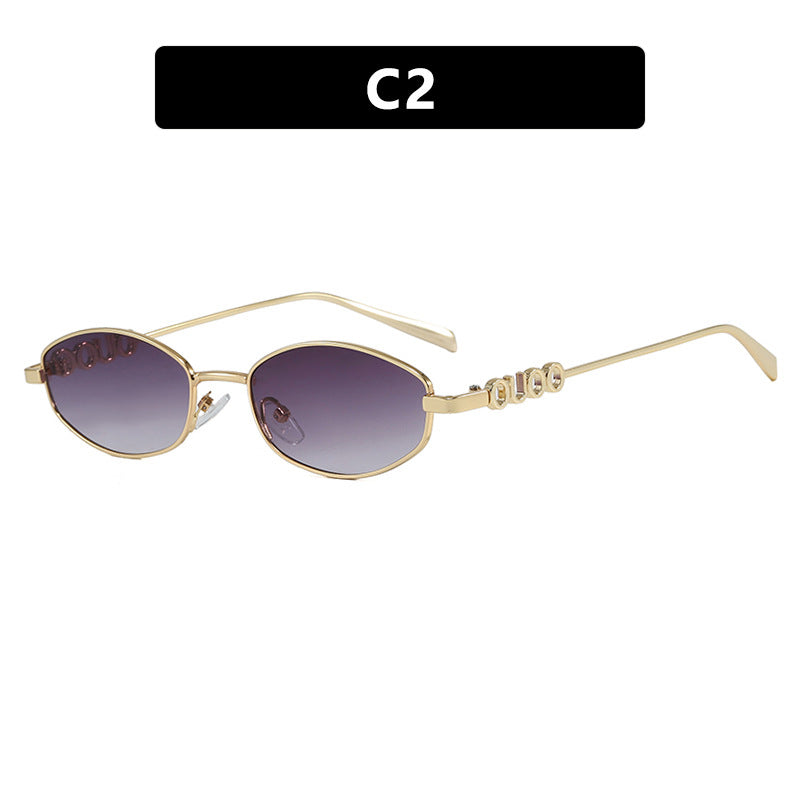 Damen modische Sonnenbrille mit elegantem Edelstahlrahmen und UV-Schutz Brehn