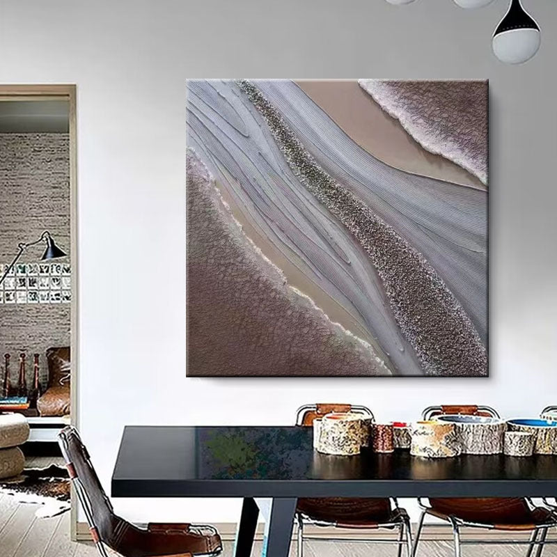 Texturiertes abstraktes Landschaftsleinwandkunstwerk