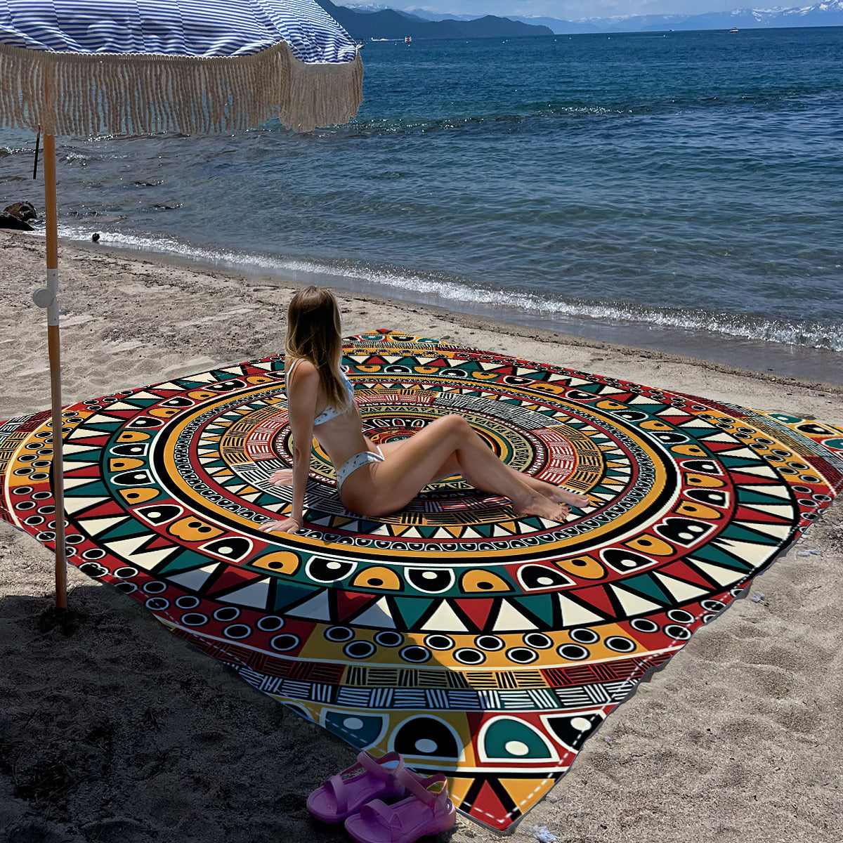 Mandala Design Strandmatte Brehn