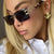 Damen elegante quadratische Sonnenbrille mit hochwertigem Holzrahmen Brehn