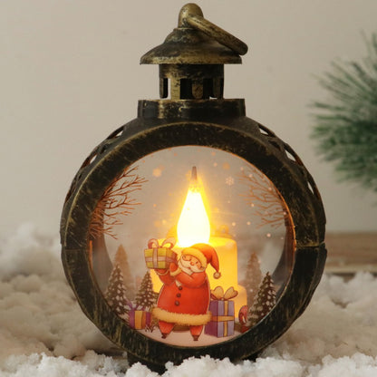 Dekorative Weihnachtslaterne mit LED Beleuchtung