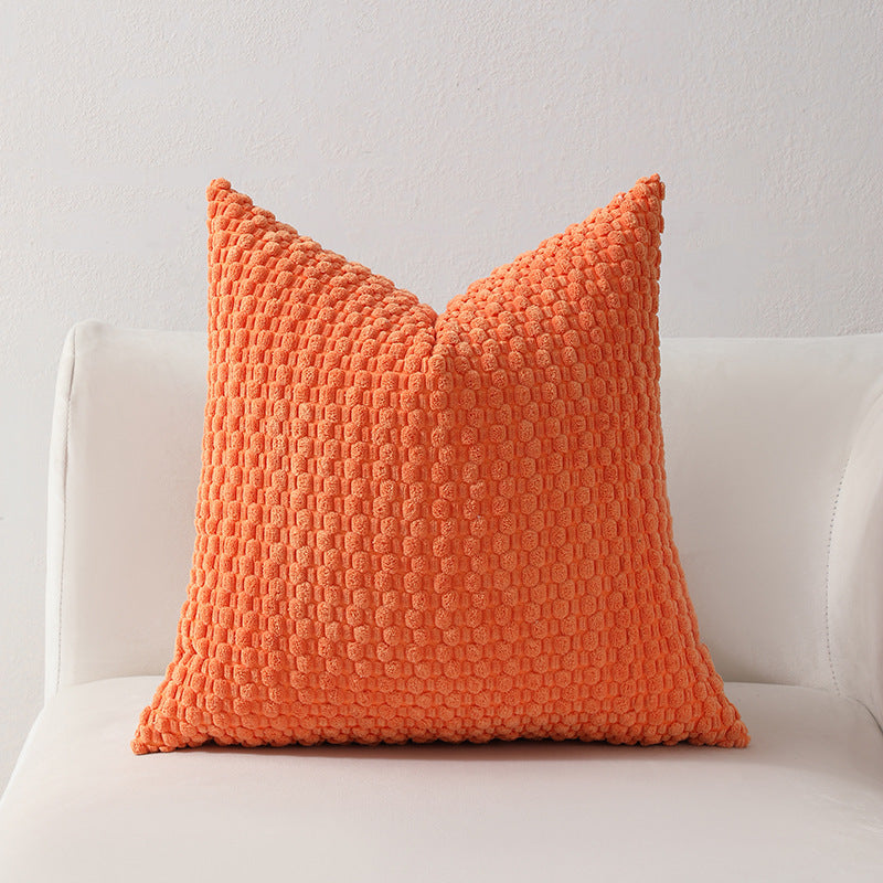 Strukturierter gestrickter Dekorationskissen